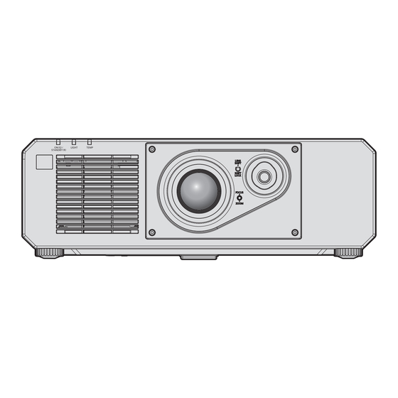 Panasonic PT-FRZ60 Bedienungsanleitung, Funktionsanleitung