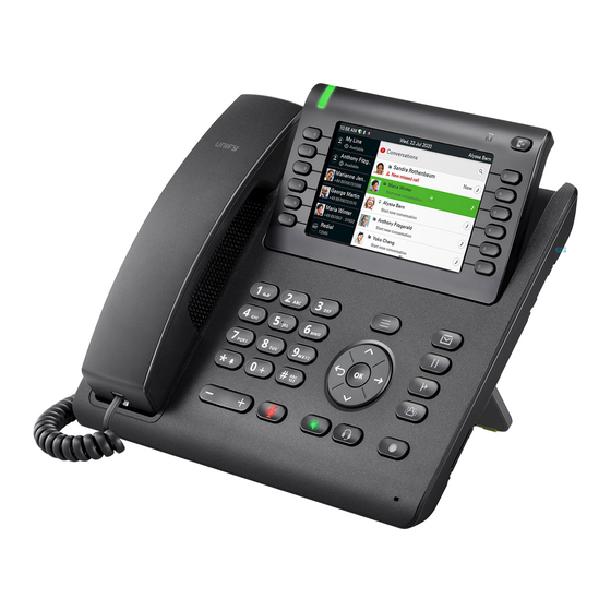 Unify OpenScape Desk Phone CP700 Schnelleinstieg