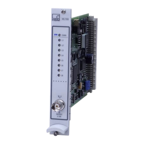 HBM ML78B Bedienungsanleitung