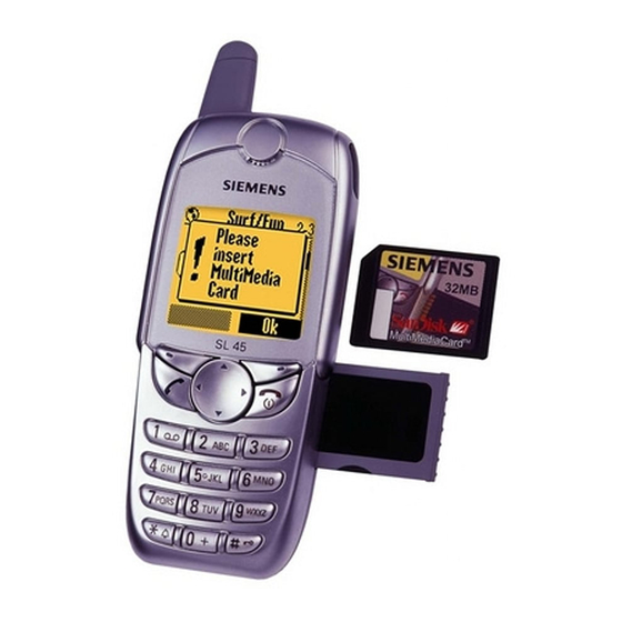 Siemens SL45 Bedienungsanleitung