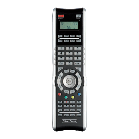 Silvercrest URC 801 Bedienungsanleitung