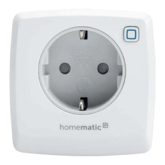 HomeMatic HmIP-PMFS Montage- Und Bedienungsanleitung