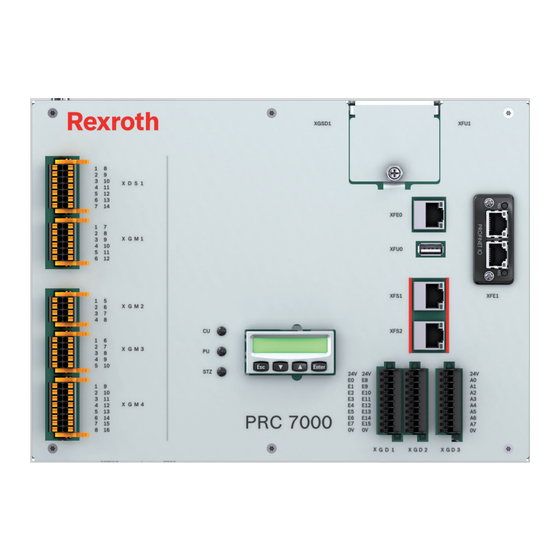 Bosch Rexroth Simulator PRC 7000 Betriebsanleitung