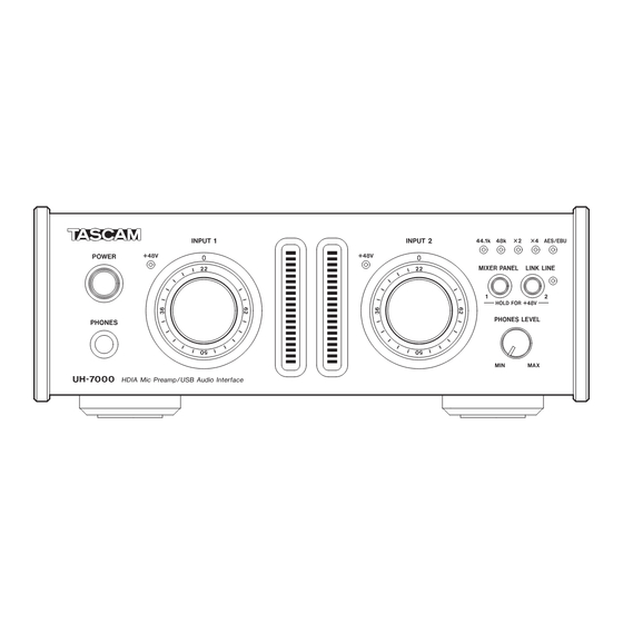 Tascam UH-7000 Schnelleinstieg