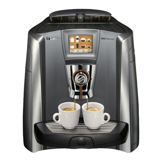 Saeco Primea Touch Plus Bedienungsanleitung