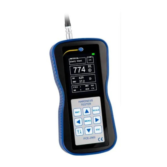 PCE Instruments PCE-2900 Bedienungsanleitung