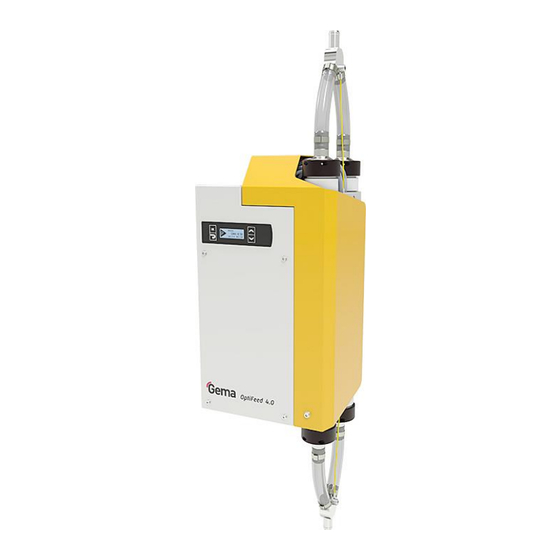 Gema OptiFeed 4.0 Betriebsanleitung Und Ersatzteilliste