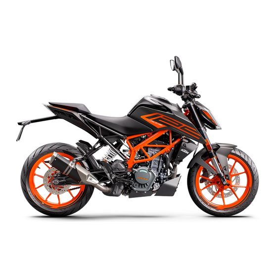 KTM 125 DUKE 2022 Bedienungsanleitung