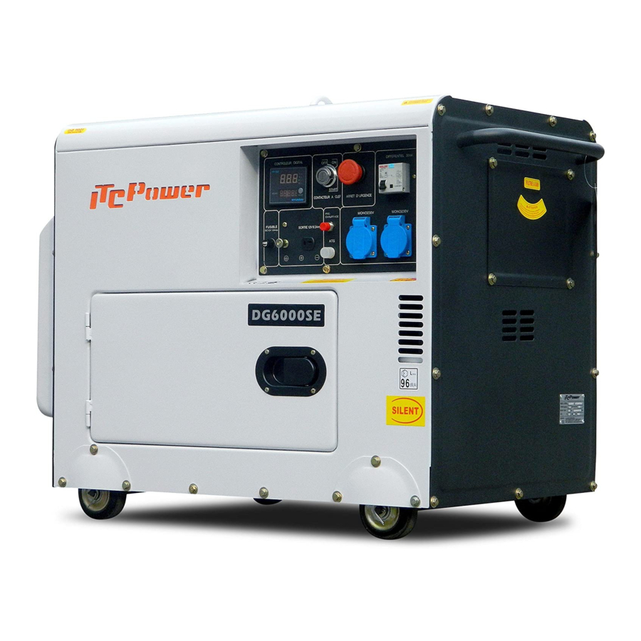 ITC Power DG6000SE Benutzerhandbuch