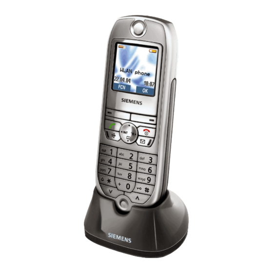 Siemens optiPoint WL 2 professional Bedienungsanleitung