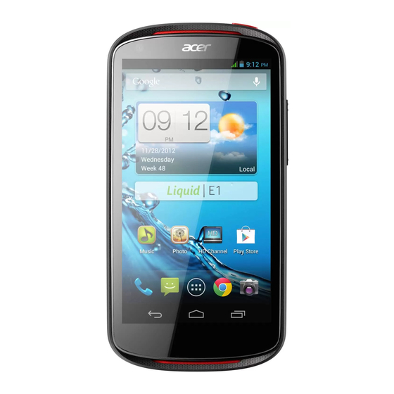 Acer Liquid E1 V360 Benutzerhandbuch