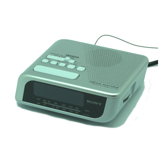 Sony ICF-C205 Bedienungsanleitung