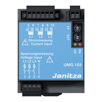 Janitza UMG 103 Bedienungsanleitung