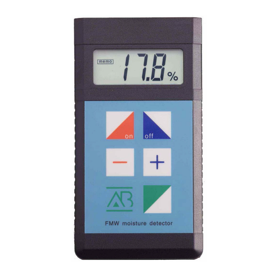 PCE Instruments FMW-B Gebrauchsanleitung