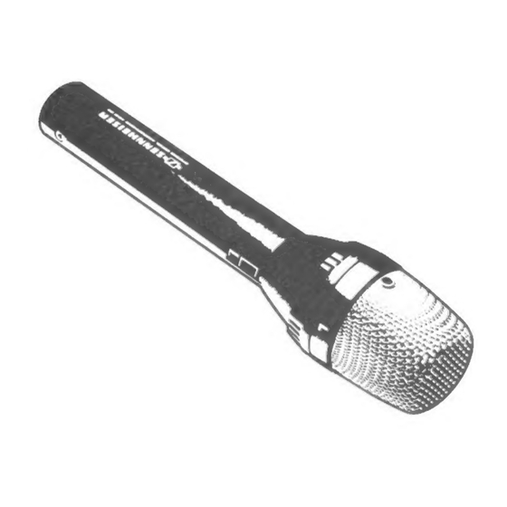 Sennheiser MKE 66 Bedienungsanleitung