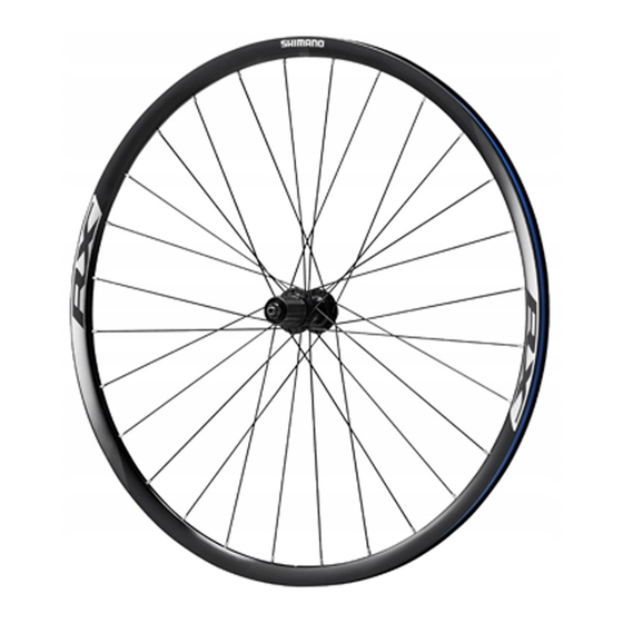 Shimano WH-RX31 Händlerbetriebsanleitung
