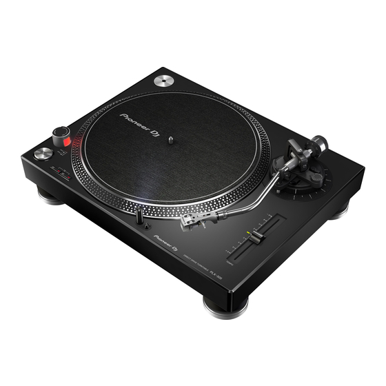 PIONEER DJ PLX-500-K Bedienungsanleitung