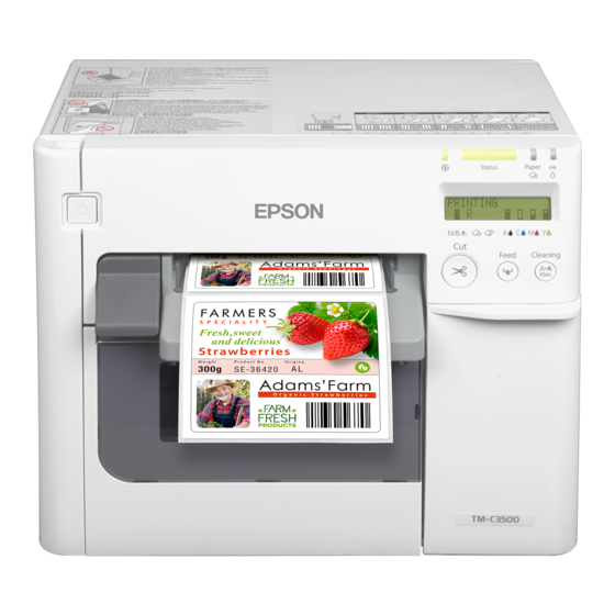 Epson ColorWorks C3500 Installationsanleitung