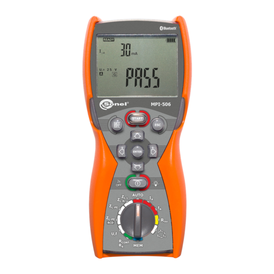 Sonel MPI-506 Bedienungsanleitung