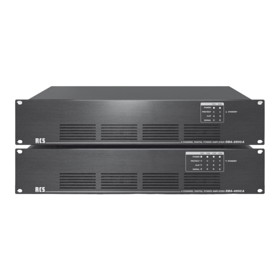 RCS AUDIO-SYSTEMS DBA-2500A Bedienungsanleitung