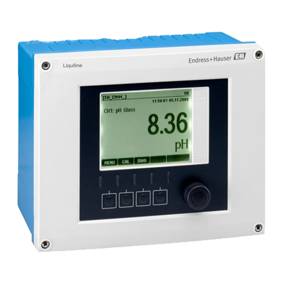 Endress+Hauser Liquiline CM442 Kurzanleitung