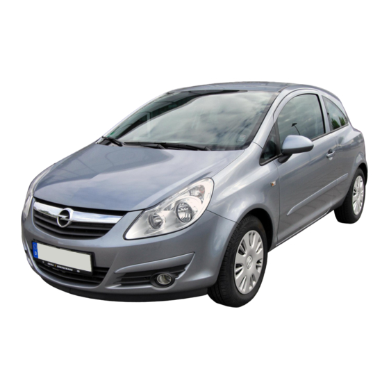 Opel Corsa 2007 Betriebsanleitung