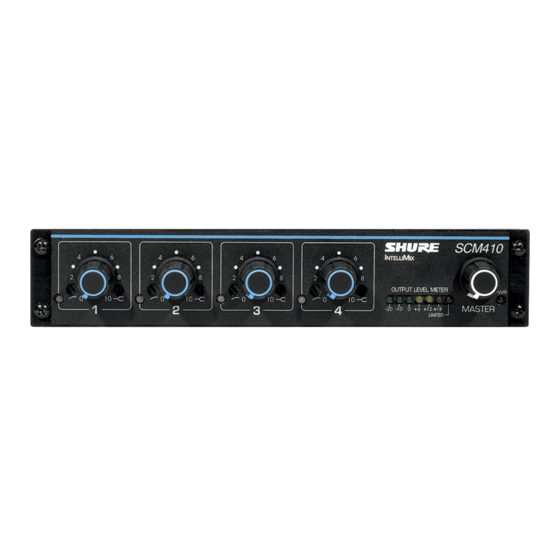 Shure SCM410 Bedienungsanleitung