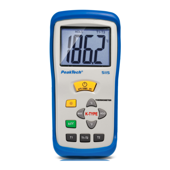 PeakTech P 5110 Bedienungsanleitung
