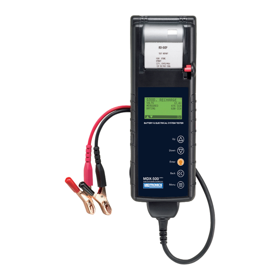 Midtronics MDX-500 Serie Bedienungsanleitung