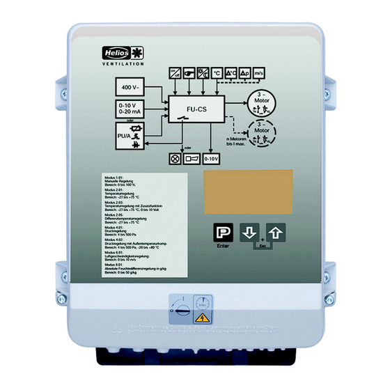 Helios FU Comfort Sinus Montage- Und Betriebsvorschrift