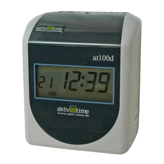 secutimetec aktiv-time AT 100a Bedienungsanleitung