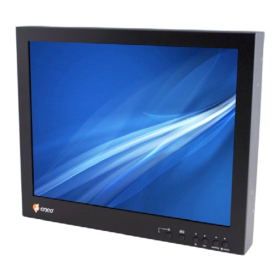 Eneo VMC-15LCD-HMC1 Montage- Und Betriebsanleitung
