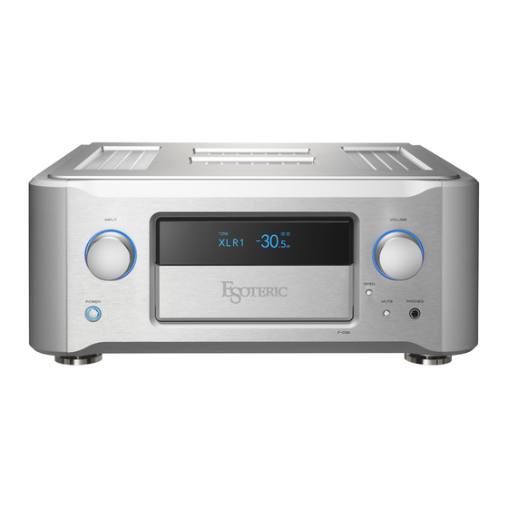 Esoteric F-03A Bedienungsanleitung