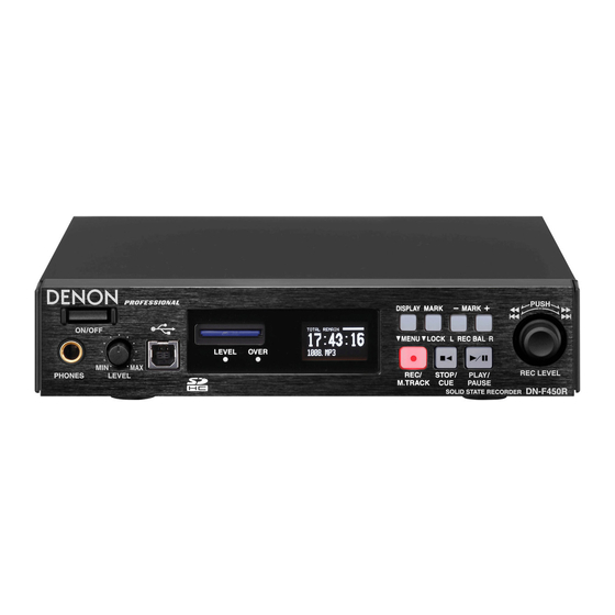 Denon DN-F450R Bedienungsanleitung