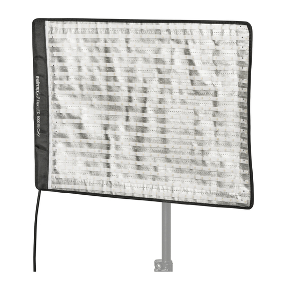 Walimex Pro Flex LED 500 Bi Color Gebrauchsanleitung