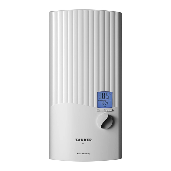 ZANKER DE 24 EL TOP Bedienung Und Installation