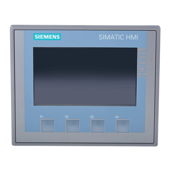 Siemens SIMATIC HMI Handbuch