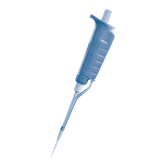 Gilson PIPETMAN F Bedienungsanleitung
