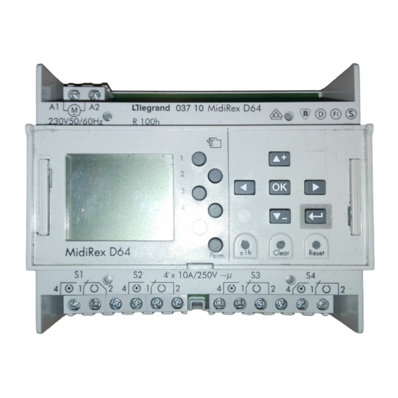 LEGRAND LEXIC MidiRex D64 Bedienungsanleitung