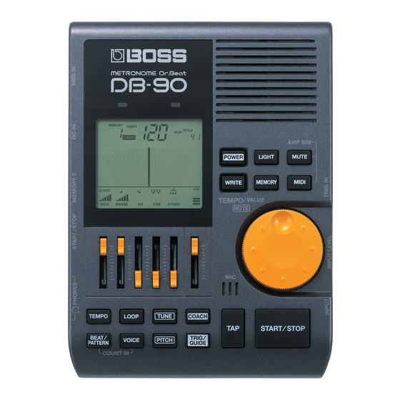 Boss DB-90 Bedienungsanleitung