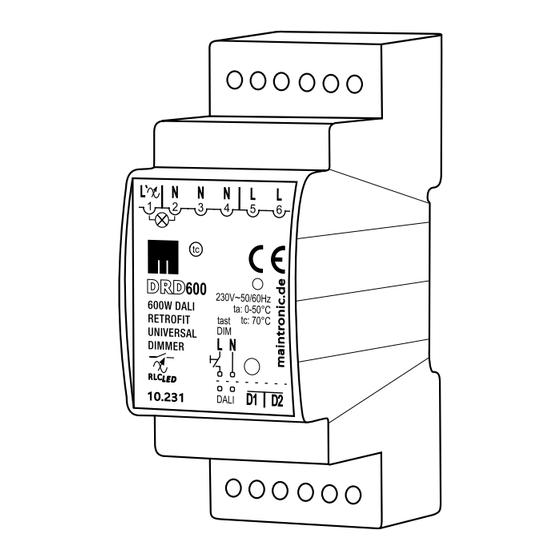Maintronic DRD600 REG Handbuch