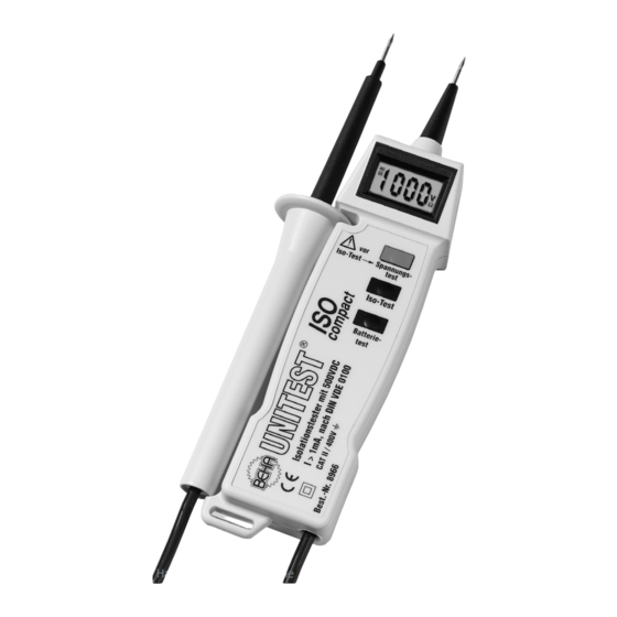 Unitest ISO-compact Bedienungsanleitung