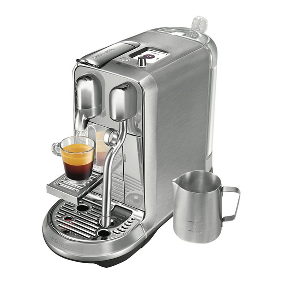 Nespresso CREATISTA PLUS Bedienungsanleitung