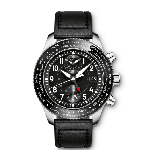 iwc PILOT’S WATCH TIMEZONER CHRONOGRAPH Bedienungsanleitung