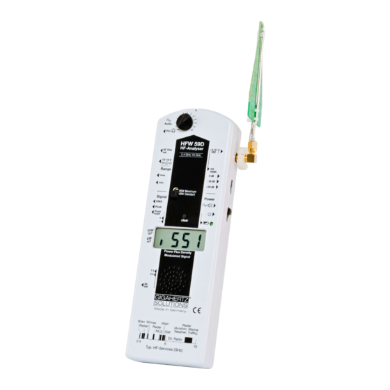 Gigahertz Solutions HFW59D Bedienungsanleitung