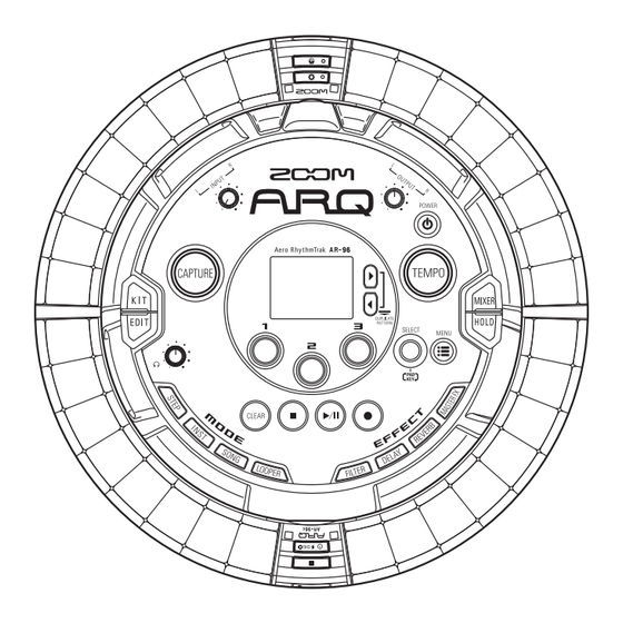 Zoom ARQ Aero RhythmTrak AR-96 Kurzanleitung