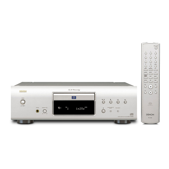 Denon dcd 1500ae Handbücher