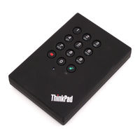 Lenovo ThinkPad eSATA/USB 500GB Secure Hard Drive Handbuch