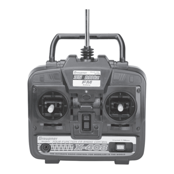 GRAUPNER X-408 Betriebshandbuch