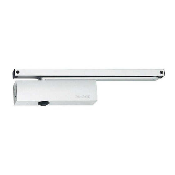 GEZE TS 5000 Einstellempfehlungen